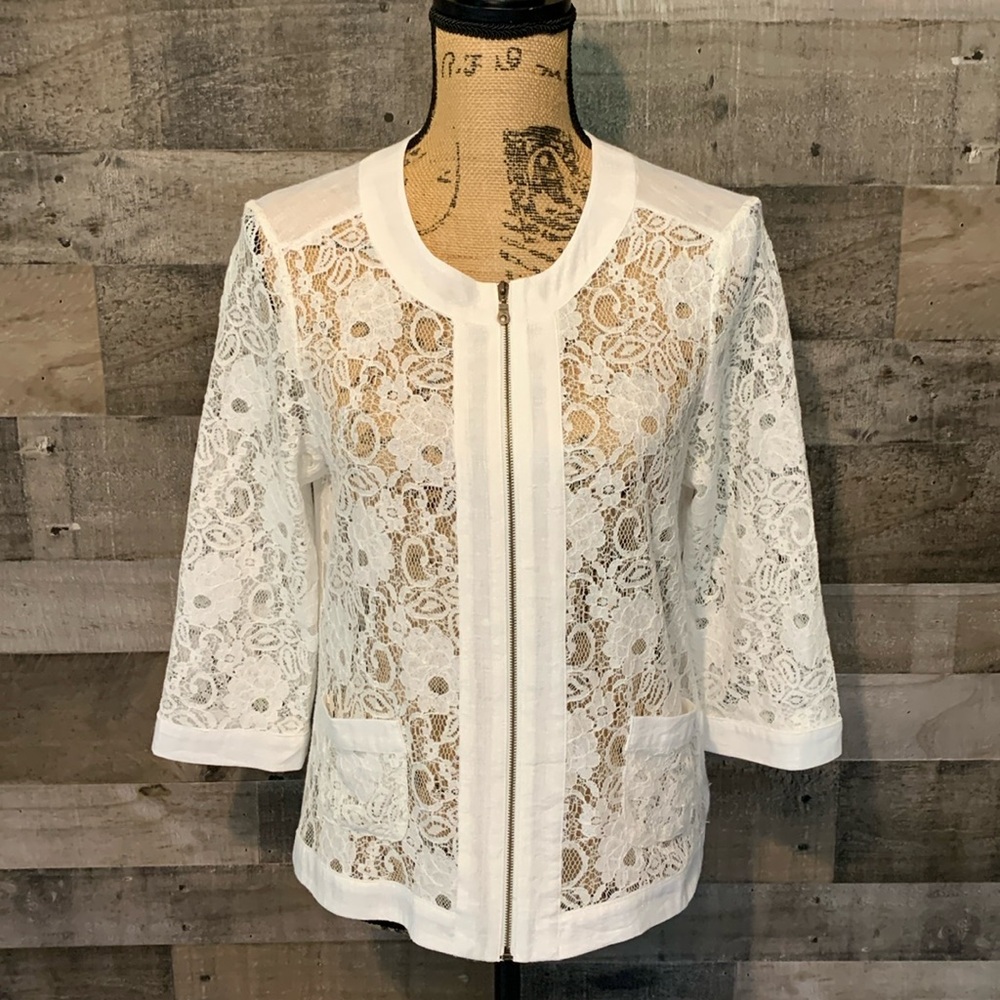 Spense Lace Jacket Size M - Picture 1 of 16